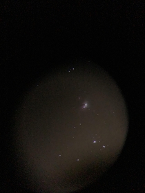 First time attempting the orion nebula I was pretty happy bc its my first time Also through my phone