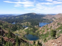 First time posting any of my hiking photos here Taken from Fall Creek Mountain Tahoe National Forest CA 