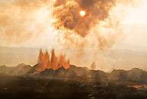 Fissure eruption at Holuhraun Iceland Photo by Haukur Snorrason 