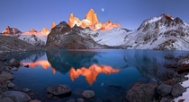 Fitz Roy in sunrise - Mount Fitz Roy Argentina  photo by Dmitry Arkhipov