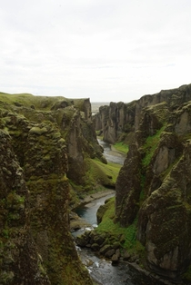 Fjadrargljufur Canyon Iceland 