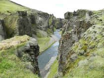 Fjadrargljufur canyon in Iceland  x