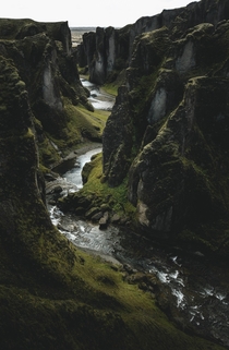 Fjarrgljfur canyon Iceland 