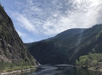Fjords near Bergen Norway 