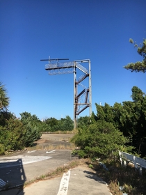 Flag Tower over Abandoned GoKart Track