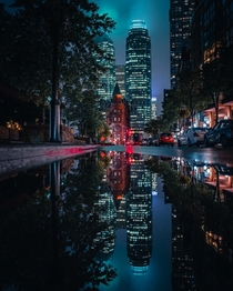 Flatiron reflections in Toronto Canada