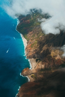 Flew over Na Pali Coast Kauai 