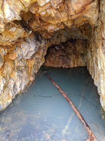 Flooded mine shaft
