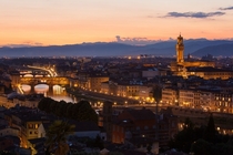 Florence at sunset 