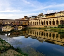 Florence Italy The Ponte Vecchio and the Corridoio Vasariano