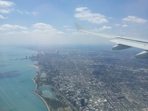 Flying into Chicago 