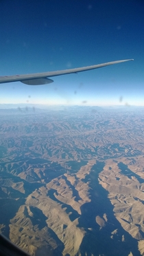 Flying over Afghanistan 