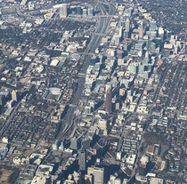 Flying over Atlanta