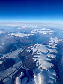 Flying over Eastern Greenland 