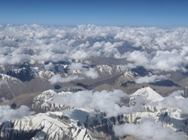 Flying over Leh India - 