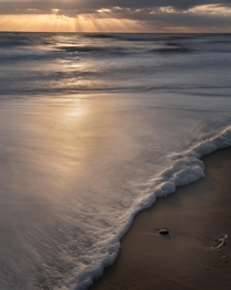 Foamy sunrise Virginia Beach VA 