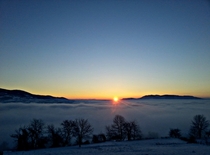 Fog and Sunrise Travnik Bosnia 