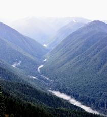 fog river valley Pacific NW 