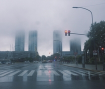 Foggy day in Buenos Aires Argentina