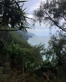 Foggy day on the Napali Coast Kauai Hawaii It definitely felt like being in Jurassic Park 