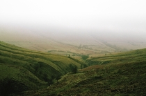 Foggy Hills in Wales 