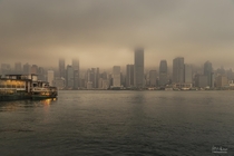 Foggy morning in Hong Kong