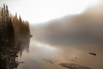 Foggy Morning - Lake Louise AB Canada 