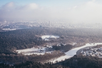 Foggy Vilnius from TV Tower 