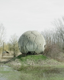 Football hut in hungry that was abandoned