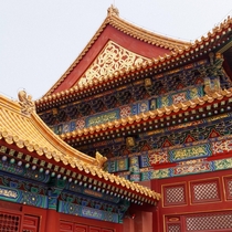 Forbidden City details Beijing China 