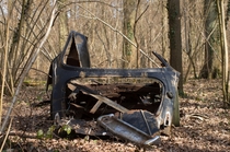 Forgotten Opel in the woods 