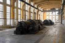 Forgotten power plant with intact turbines 