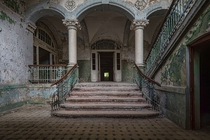 Former hospital entrance hall in Europe Photo James Kerwin 