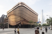 Fosun Foundation a multilevel venue encircled by three layers of mechanical moving veil inspired by the open stages of traditional Chinese theatre Bund Finance Centre complex the Bund Huangpu District Shanghai China 