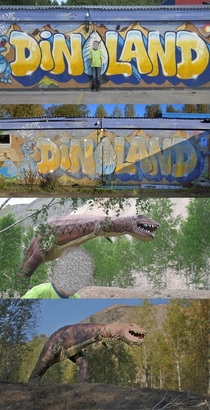 Found pictures of an old theme park called Dinoland I was  at the time it was abandoned around - The place is now used as an airsoft field by the group Nyvng Airsoft Alliance - Sweden Nyvng