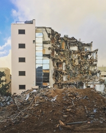 Found this building halfway through demolition Tel Aviv