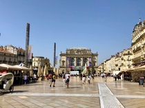 France - Place de la Comdie in Montpellier