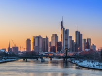 Frankfurt Germany skyline 