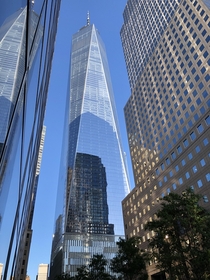Freedom Tower and reflection David Childs  Manhattan