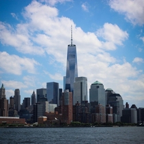 Freedom tower standing tall over New York City