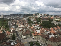 Fribourg Switzerland from the top of Cathedral Saint-Nicolas
