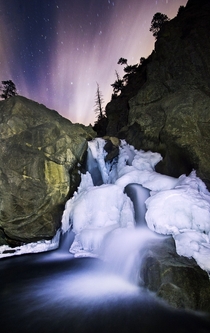 Frozen Boulder Falls CO 