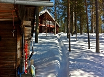 Frozen Finnish Cabin 