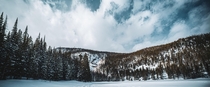 Frozen Lake in Colorado Rocky Mountain National Park   x  pixels