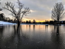Frozen Pond in Norther Ohio 