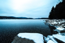 Frozen Pond New Hampshire USA 