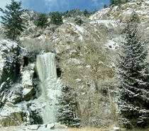Frozen water fall Colorado USA x 