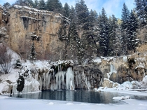 Frozen Waterfall Hanging Lake CO x