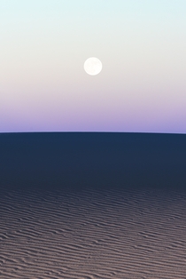 Full moon in Death Valley CA 