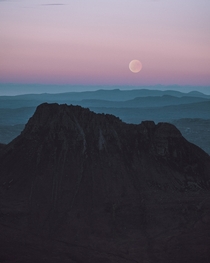 Full Moon Rise over Assynt Scotland 